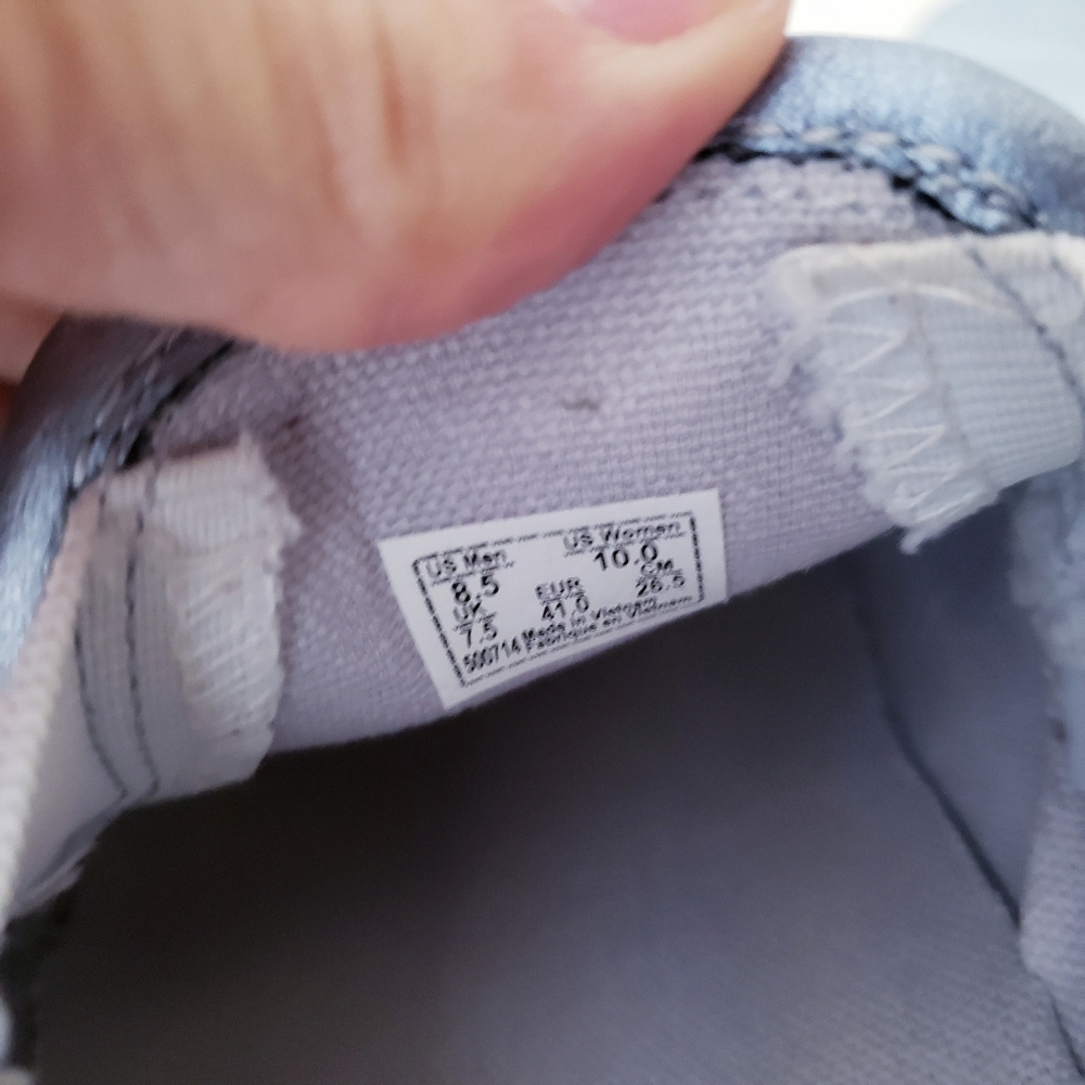 Vans Metallic Light Blue Classic Slip-on Shoes - Picture 13 of 14